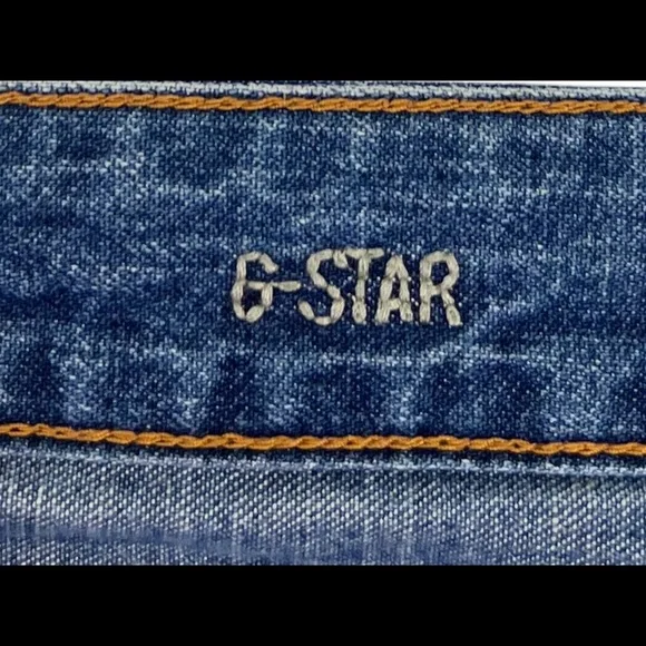 G Star Mens 34 X 31 (actual) Jeans Morris Low Straight Blue Organic 33x32 EUC